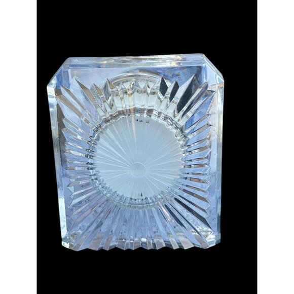 Vintage Staiger Quartz Lead Crystal Clock By Cristal d’Arque With Roman Numerals - Picture 5 of 5